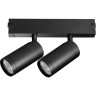 Светильник LIGHTSTAR TETA PRO LED 2х9W 1560LM COB 24G 3000-6000K DIM 205507 для 1-фазного трека черный